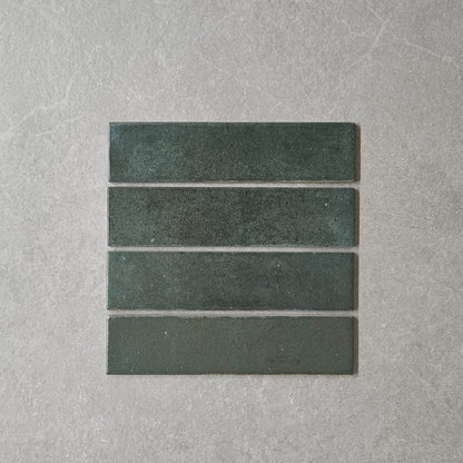 Realm Emerald Green Slim Brick Wall Tile