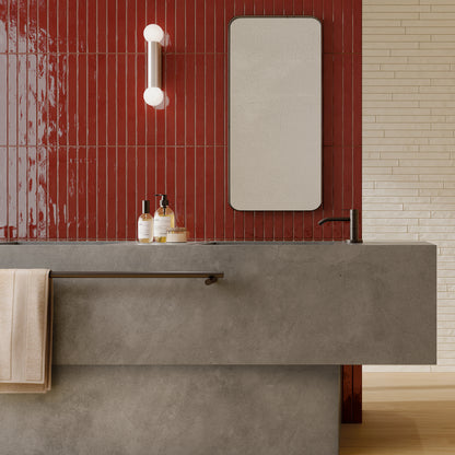 Palette Red Slim Brick Wall Tile