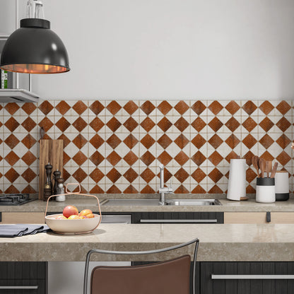 Jewel Terracotta Patterned Wall and Floor Tile