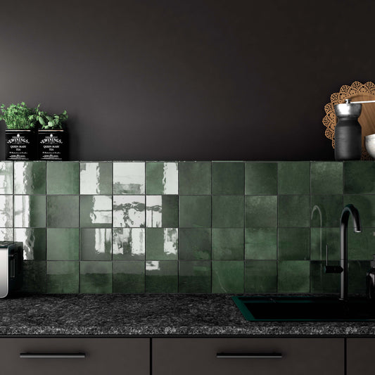 Craft Moss Green Wall Tile