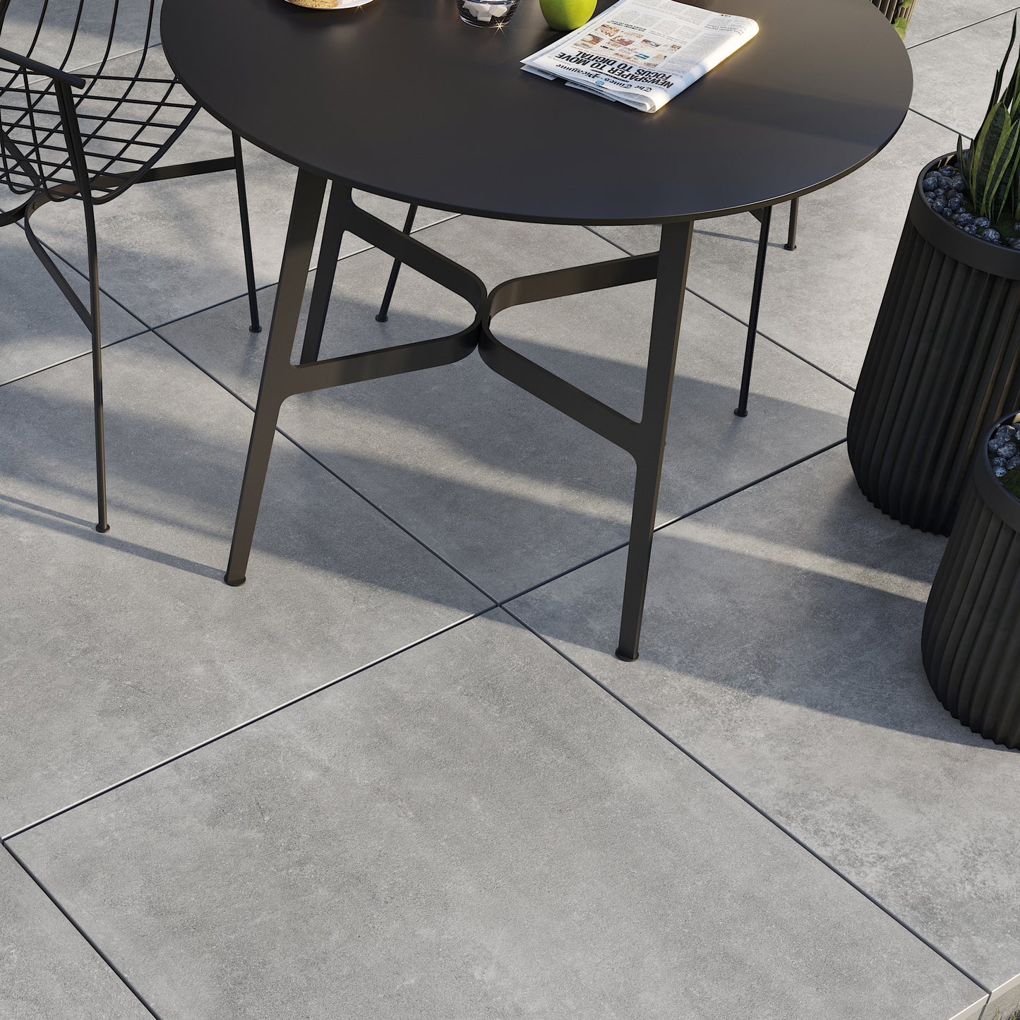 Volt Graphite Outdoor Floor Tile