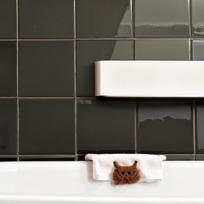 Elementary Black Square Wall Tile