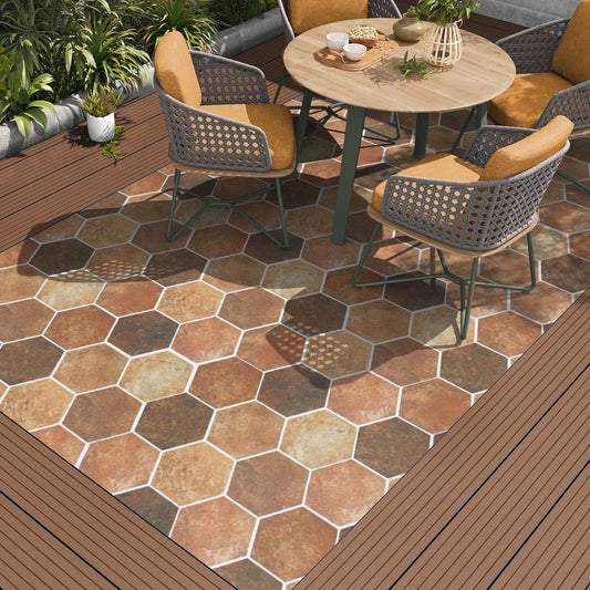 Felix Brown Indoor/Outdoor Floor Tile