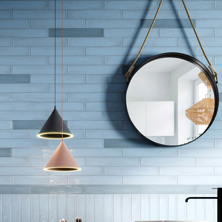 Lacquer Baby Blue Wall Tile