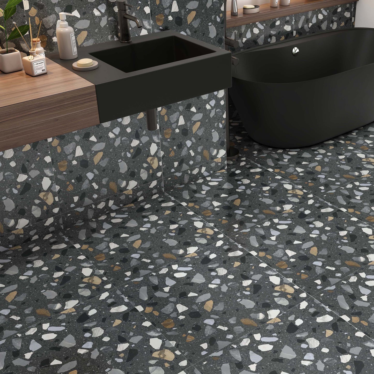 Massimo Graphite Wall and Floor Tile