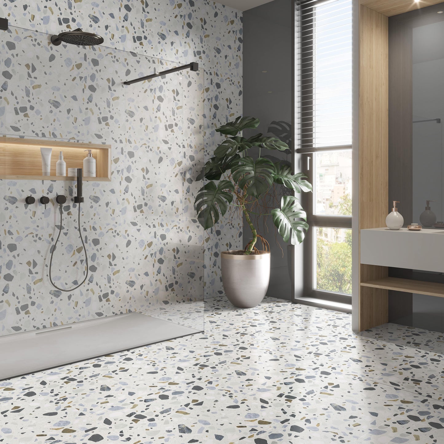 Massimo White Wall and Floor Tile