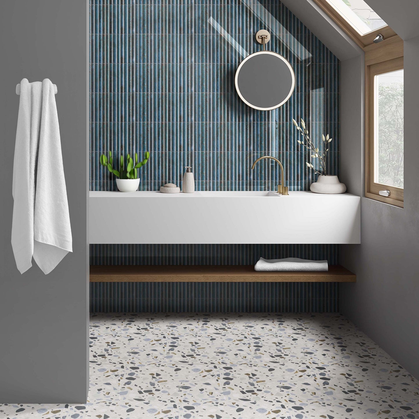 Massimo White Wall and Floor Tile