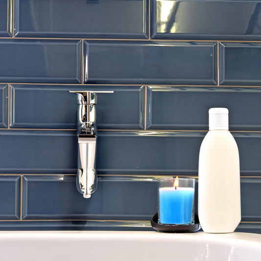 Paris Metro Dark Blue Wall Tile