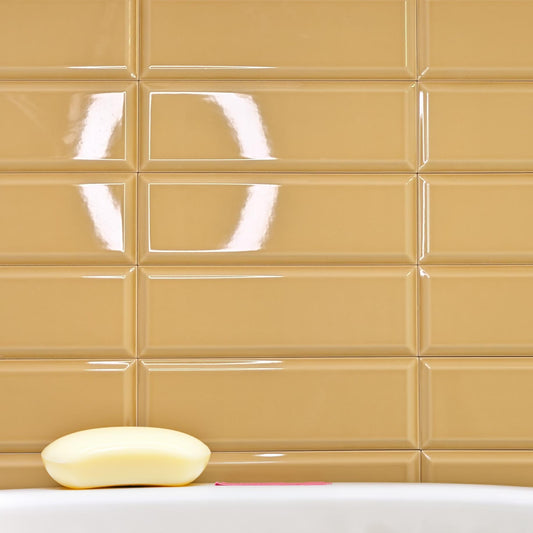 Paris Metro Mustard Yellow Wall Tile