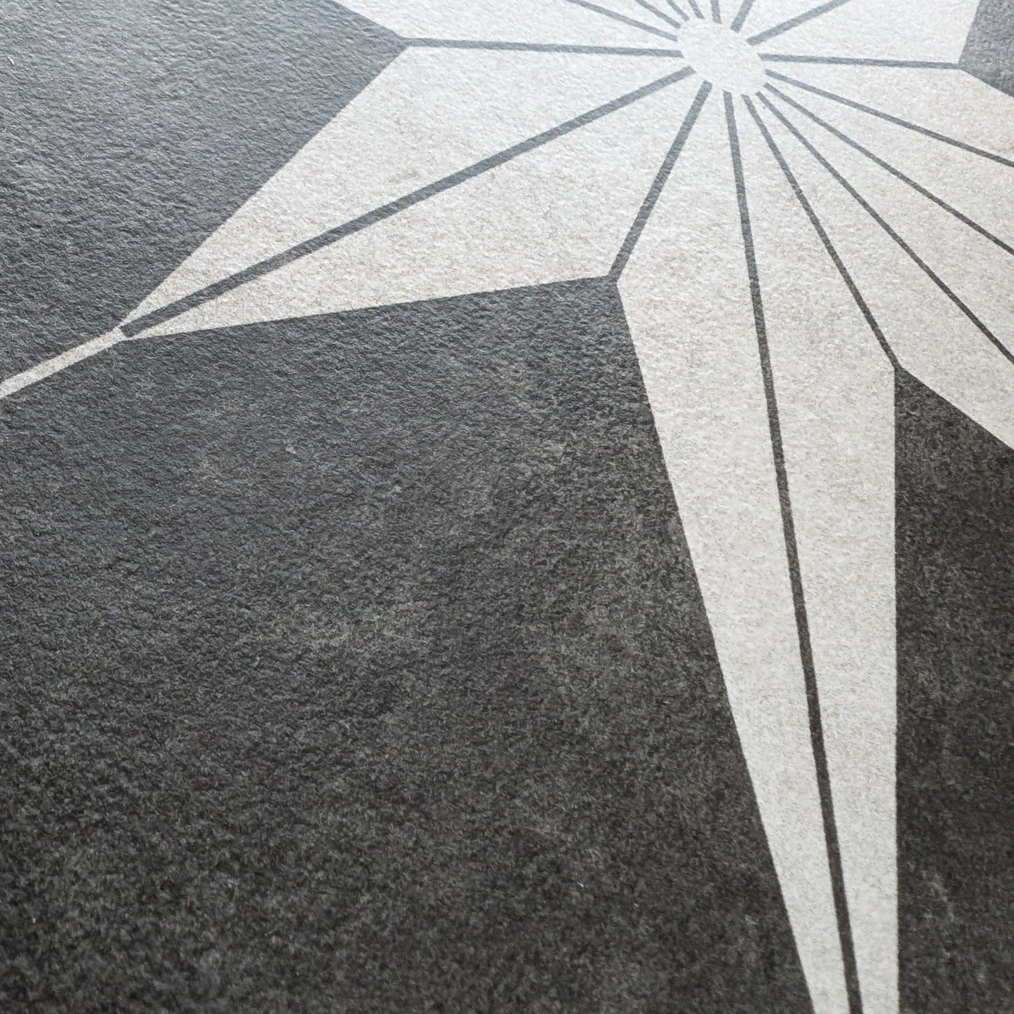 Nautical Star Black Wall and Floor Tile