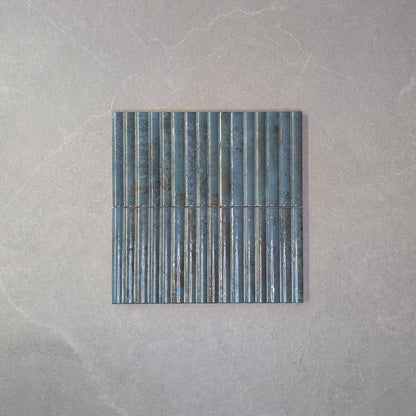 Raphael Blue Fluted Wall Tile