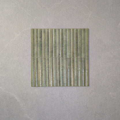 Raphael Green Fluted Wall Tile