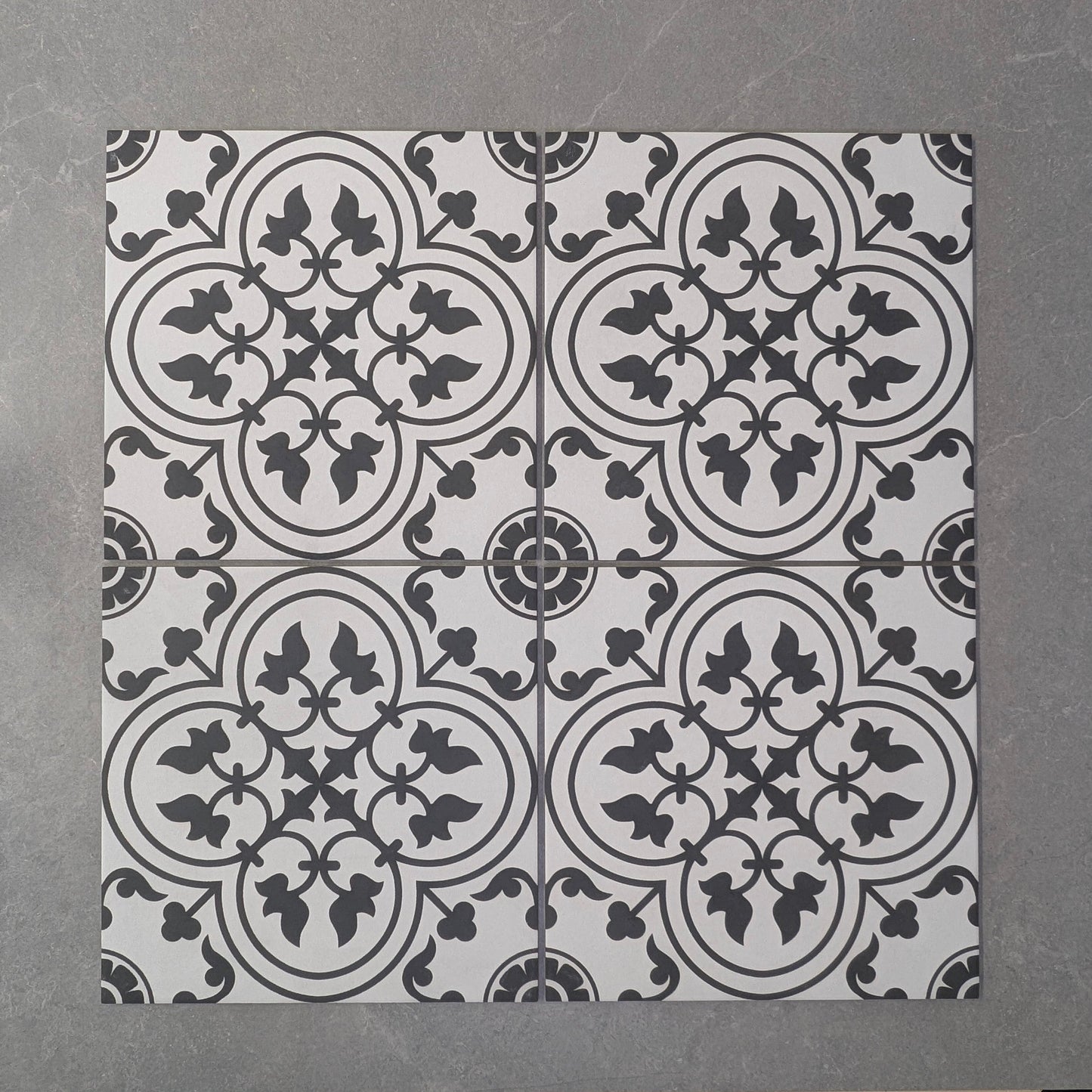 Chichester Black Victorian Wall and Floor Tile