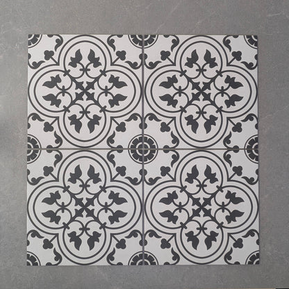 Chichester Black Victorian Wall and Floor Tile