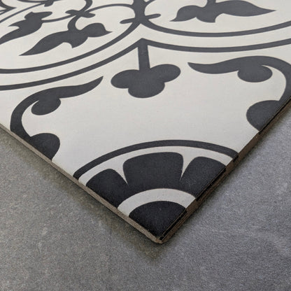 Chichester Black Victorian Wall and Floor Tile