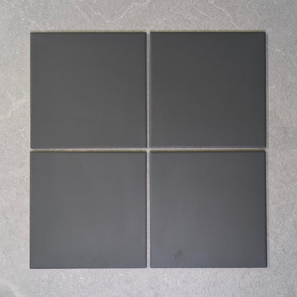 Ealing Plain Black Wall and Floor Tile