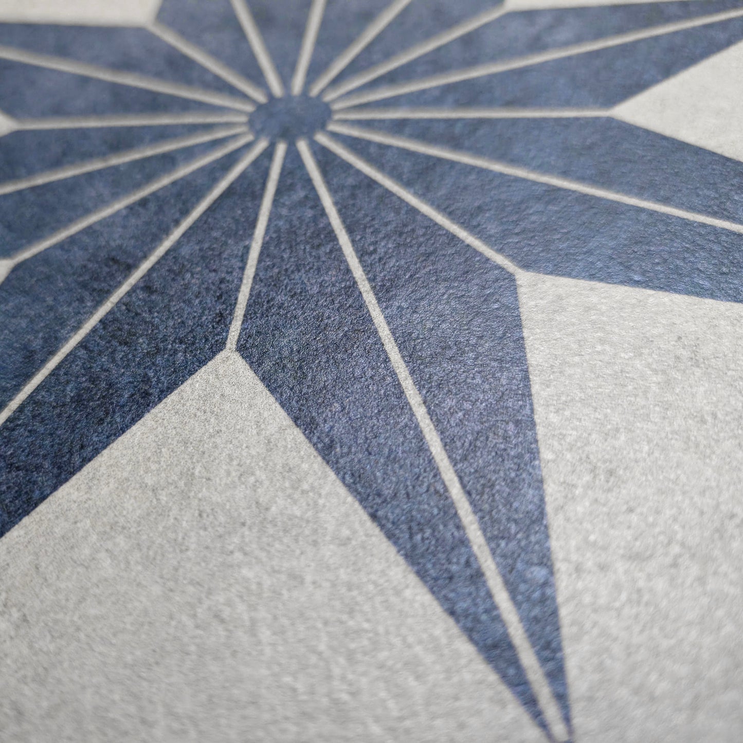 Nautical Star Blue and White Wall and Floor Tile