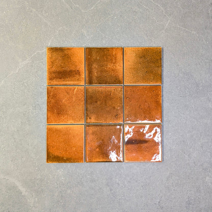 Vietnam Orange Square Wall Tile