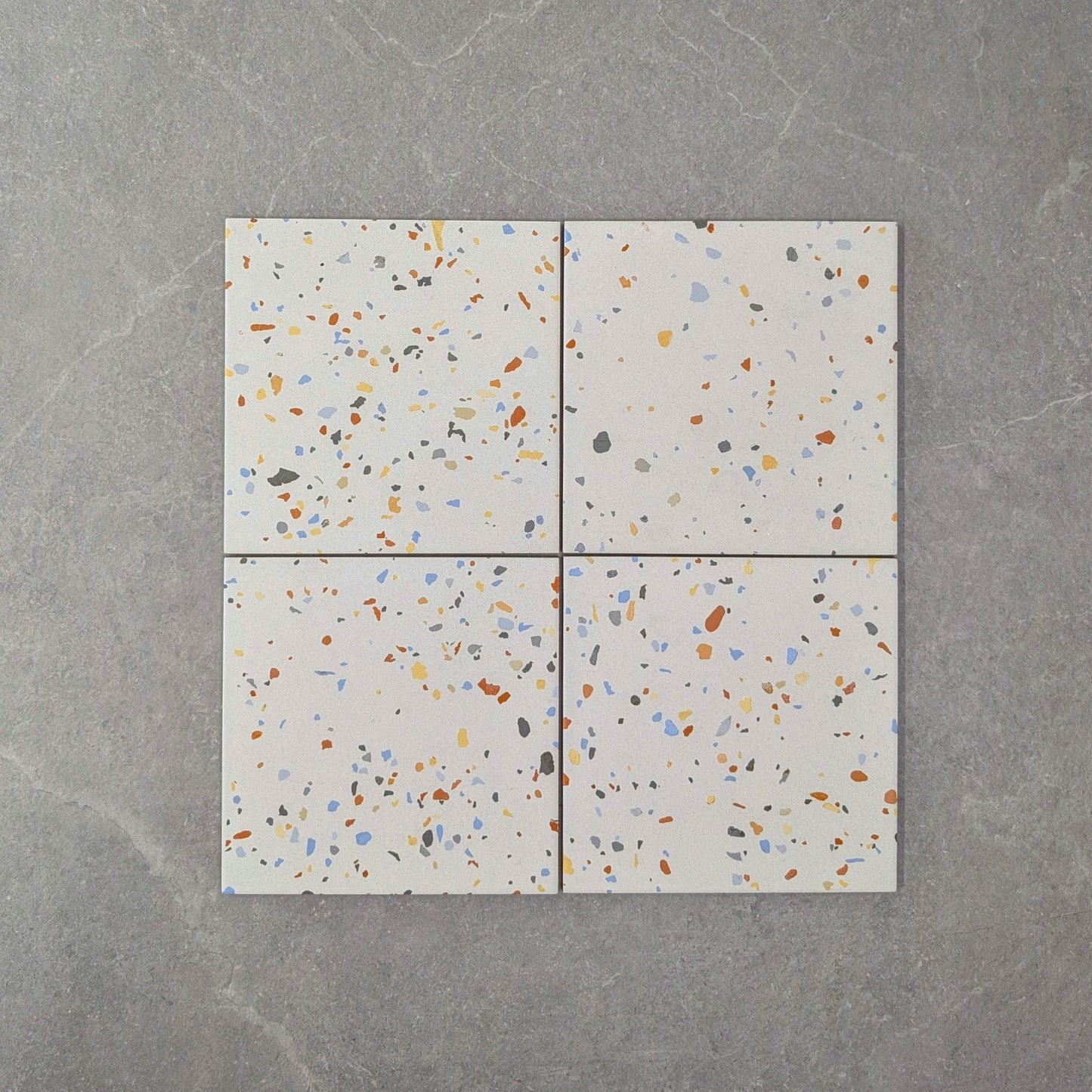 Dapper White Terrazzo Effect Small Wall and Floor Tile