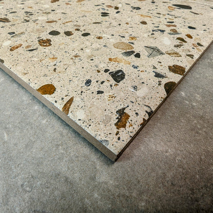 Dapper Beige Terrazzo Effect Small Wall and Floor Tile