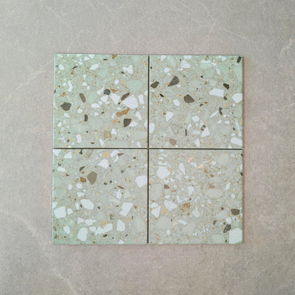 Dapper Green Terrazzo Effect Wall and Floor Tile