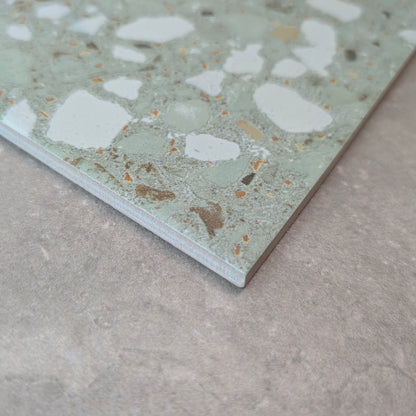 Dapper Green Terrazzo Effect Wall and Floor Tile