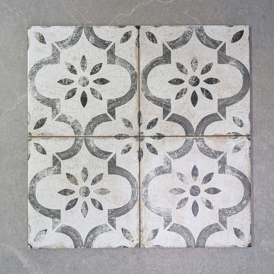 York Grey Victorian Wall And Floor Tile