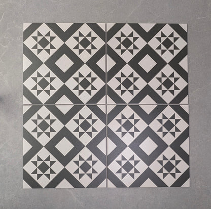 Century Black Wall and Floor Tile