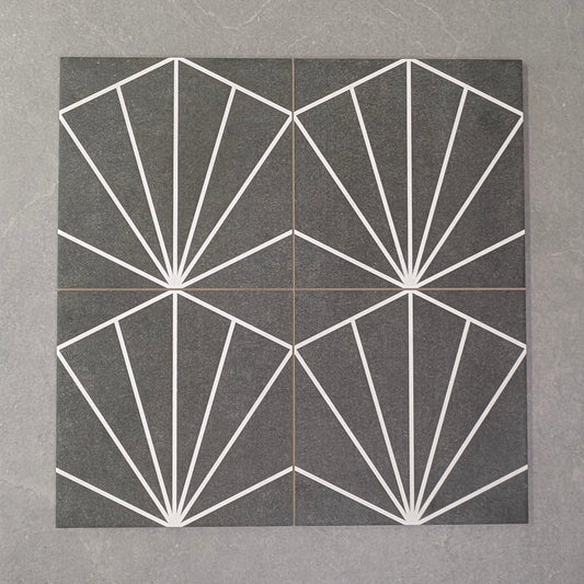 Consort Black Floor Tile