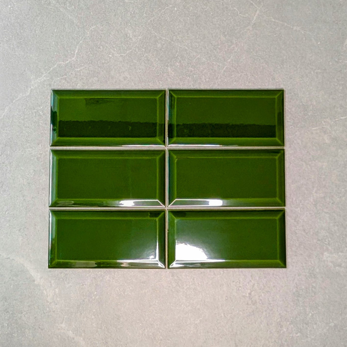 Royal Green Bevelled Metro Wall Tile