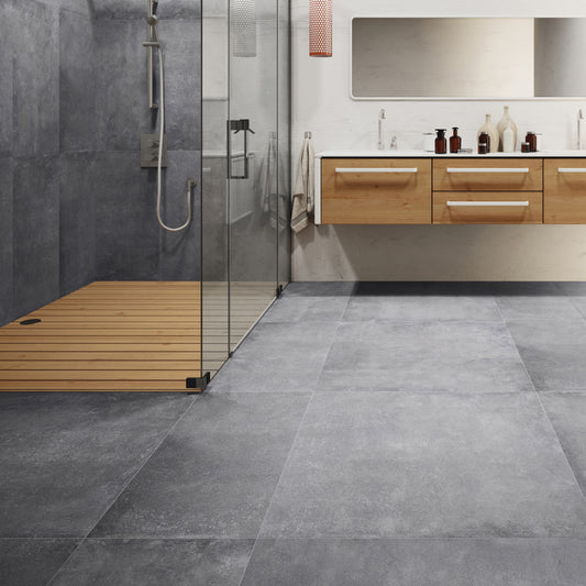 Volt Indoor Anthracite Rectangular Floor Tile