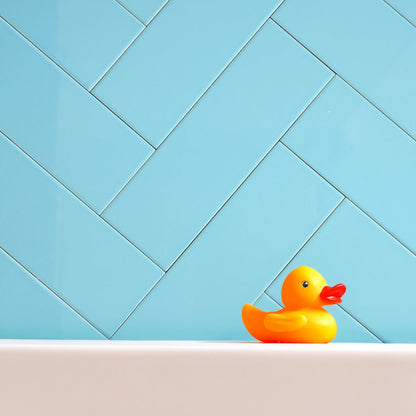 Sonic Bright Blue Gloss Wall Tile