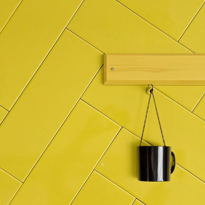 Sonic Yellow Gloss Wall Tile