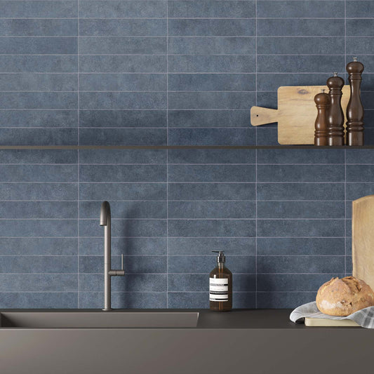 Matinée Denim Blue Wall and Floor Tile