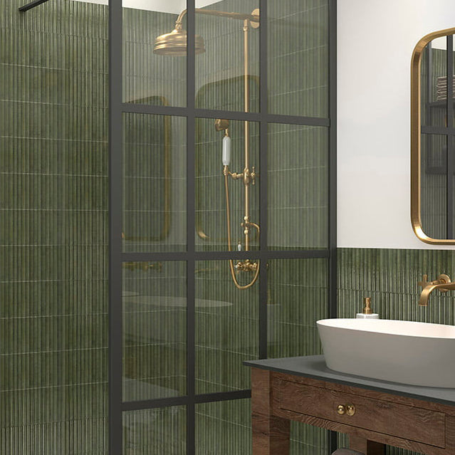 Raphael Green Fluted Wall Tile