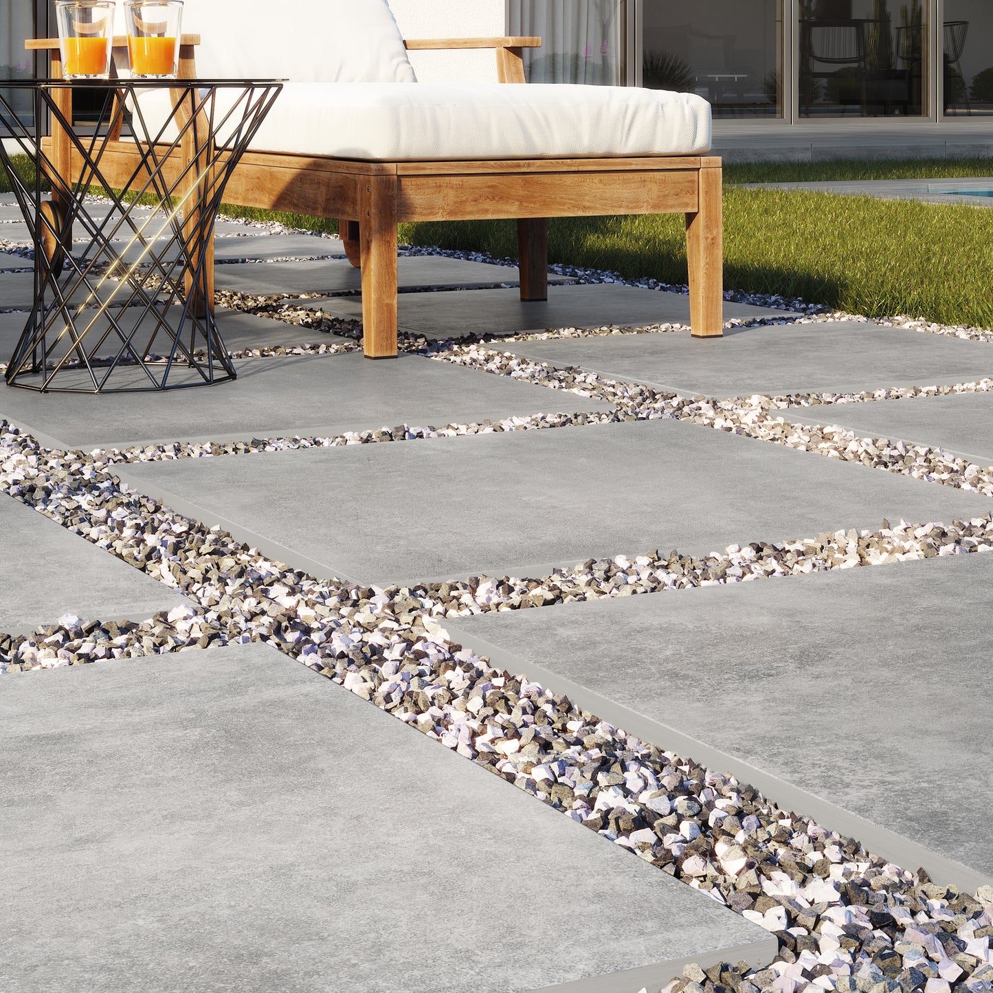 Volt Graphite Outdoor Floor Tile