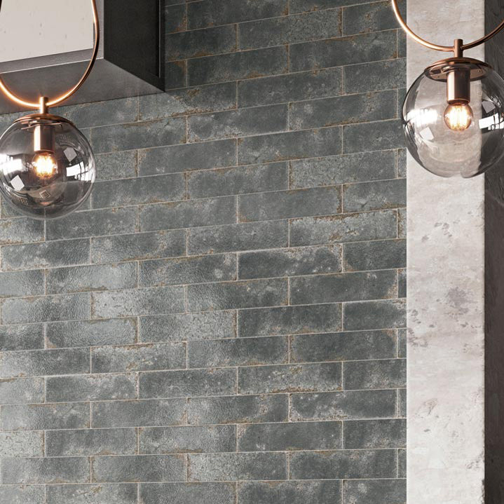 Café Grey Brick Shaped Wall Tile