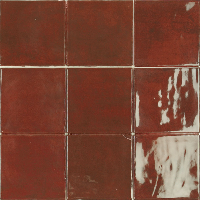 Gemma Ruby Red Square Wall Tile