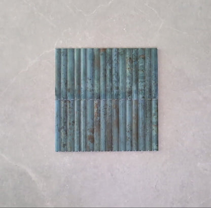 Raphael Blue Fluted Wall Tile