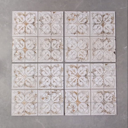 Rome White Decorative Wall Tile