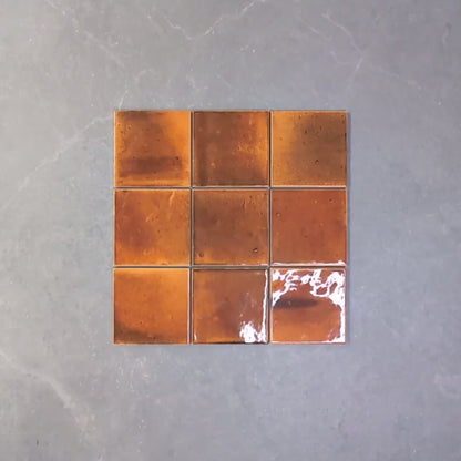 Vietnam Orange Square Wall Tile