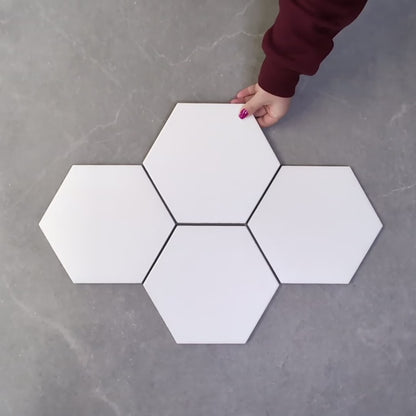 Regent White Hexagon Wall and Floor Tile