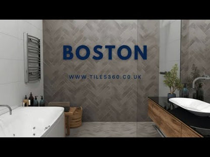 Boston Dark Grey Brick Shaped Wall and Floor Tile