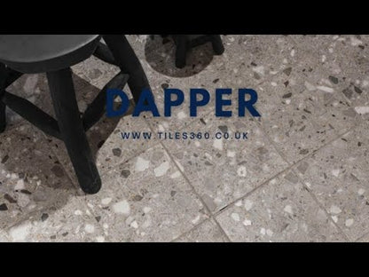 Dapper Grey Terrazzo Effect Small Wall and Floor Tile