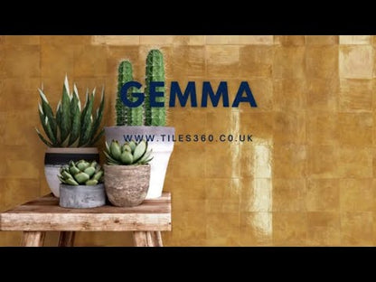 Gemma Gold Square Wall Tile