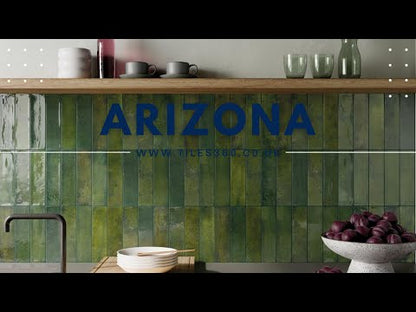 Arizona Green Slim Brick Wall Tile