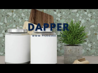 Dapper Terrazzo Effect Green Wall and Floor Tile