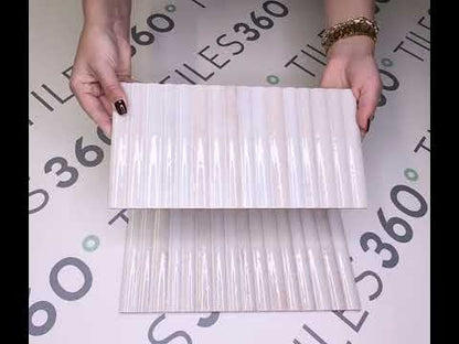 Raphael White Fluted Wall Tile