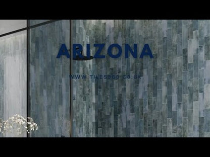 Arizona Denim Blue Slim Brick Wall Tile