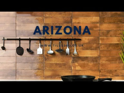 Arizona Ochre Slim Brick Wall Tile